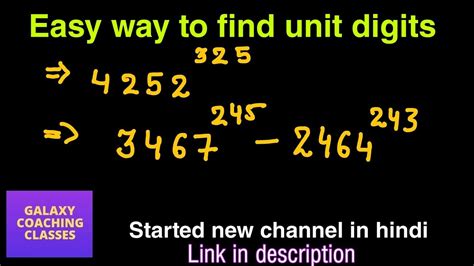 unit place questions.